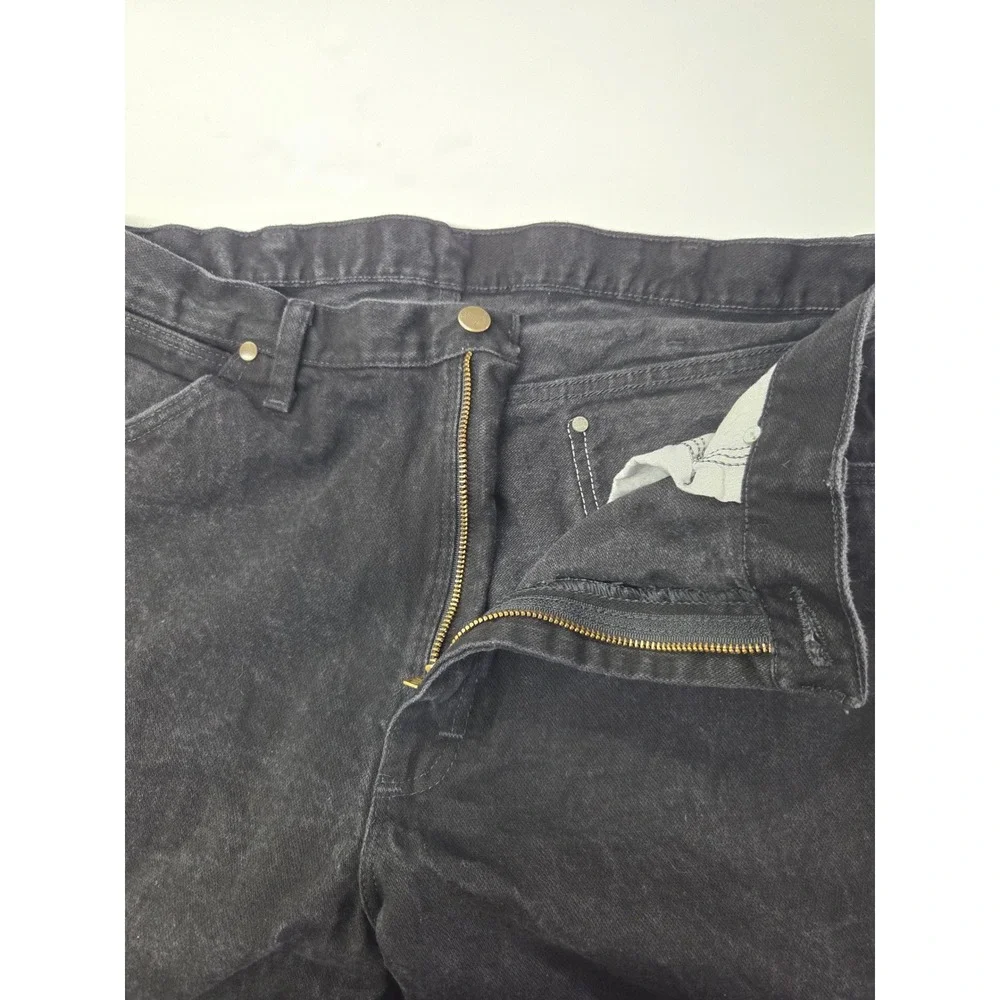 Wrangler 1013MWZWK Cowboy Cut Mens Black Straight Leg Denim Jeans 36x36 Ranch